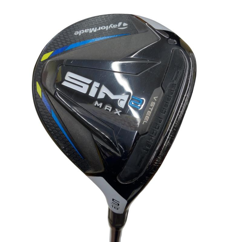 【中古】 テーラーメイド SIM2 MAX 5W フェアウェイウッド FW TENSEI BLUE TM50(SIM2 FW) (フレックスR) メンズ 男性用 右利き 右用 Cランク ゴルフクラブ
