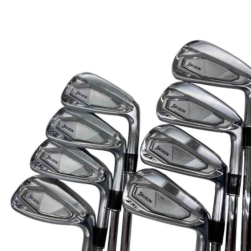 【中古】 ダンロップ SRIXON ZXi5 8S アイアンセット IR 純正特注シャフト (フレックスX) メンズ 男性用 右利き 右用 Cランク ゴルフクラブ