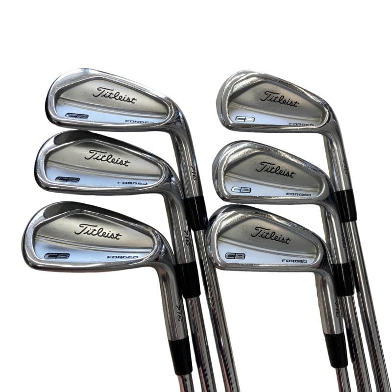 【中古】 タイトリスト Titleist CB 716 6S アイアン仕掛ける IR Dynamic Gold AMT (フレックスS) メンズ 成人男性用 右利き 右用 C価値づける ゴルフ野球クラブ