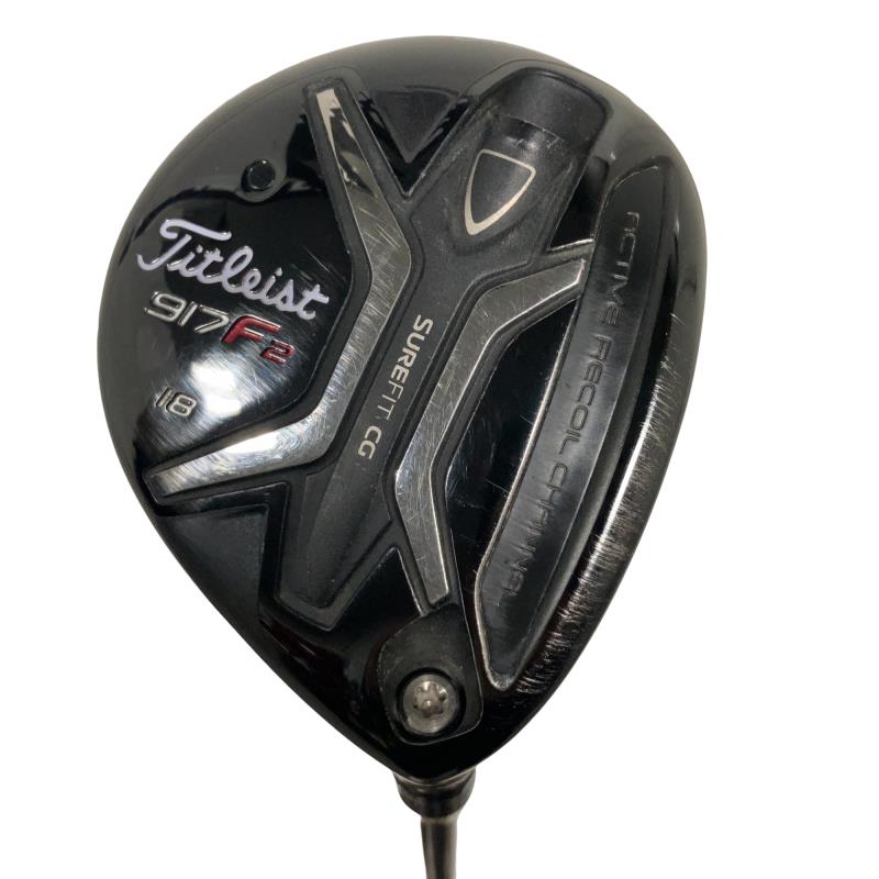 【中古】 タイトリスト 917 F2 18° フェアウェイウッド FW 純正特注シャフト (フレックスS) メンズ 男性用 右利き 右用 Cランク ゴルフクラブ