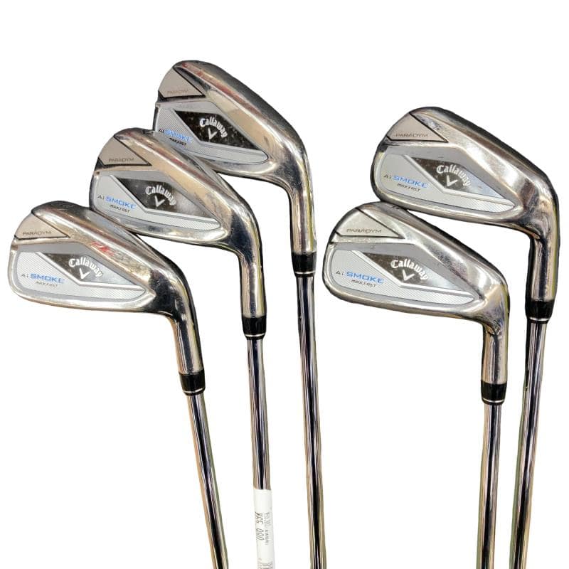 【中古】 キャロウェイ PARADYM Ai SMOKE MAX FAST 5S アイアン仕掛ける IR NS PRO ZELOS 7 (フレックスS) メンズ 成人男性用 右利き 右用 C価値づける ゴルフ野球クラブ