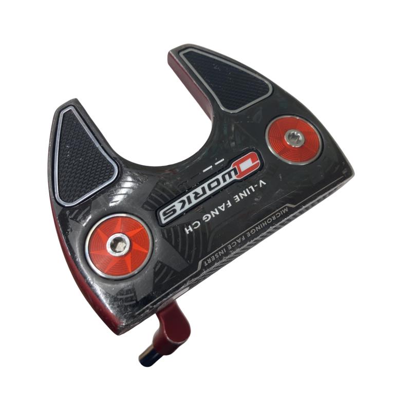 【中古】 オデッセイ O WORKS RED V-LINE FANG CH 34インチ パター PT スチール (フレックスその他) メンズ 男性用 右利き 右用 Cランク ゴルフクラブ