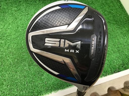 【中古】 テーラーメイド SIM MAX 5W フェアウェイウッド FW TENSEI BLUE TM50(FW) (フレックスSR) メンズ 男性用 右利き 右用 Cランク ゴルフクラブ