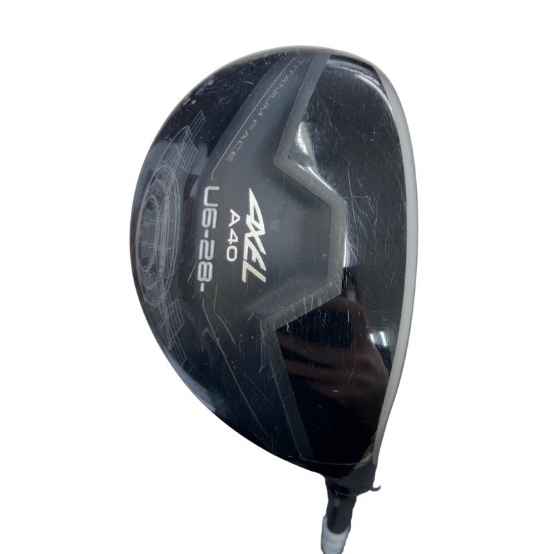 【中古】 つるや AXEL A40 6U ありがた味 UT AXEL A40(ありがた味) (フレックスR) メンズ 成人男性用 右利き 右用 C価値づける ゴルフ野球クラブ