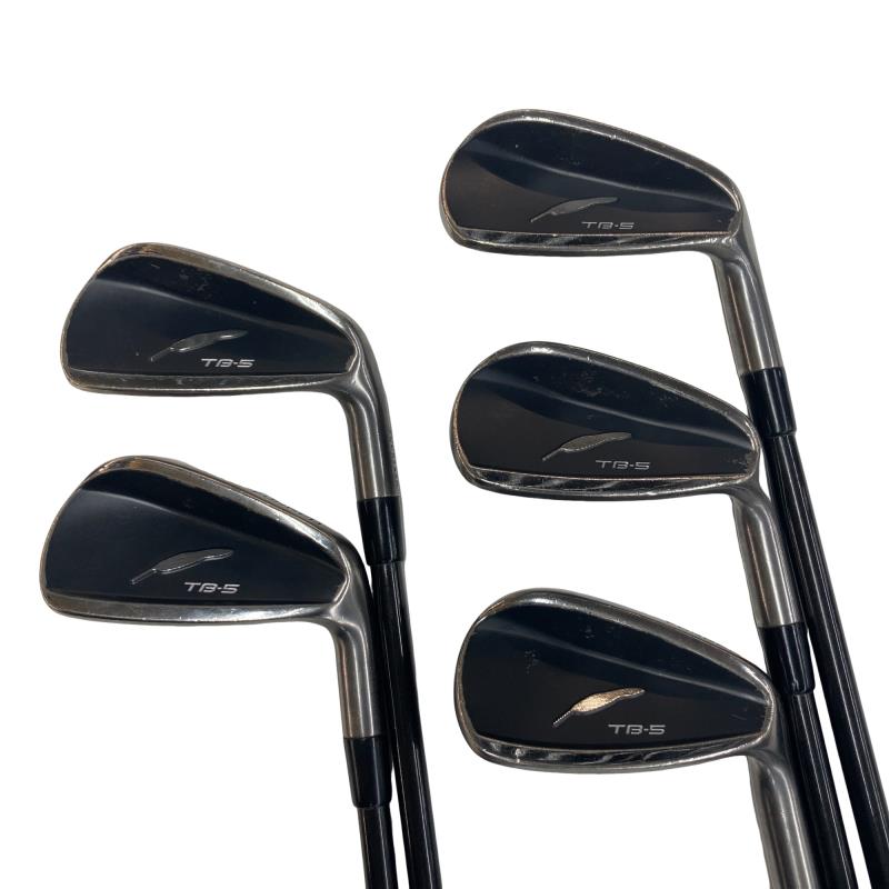 【中古】 フォーティーン TB-5 FORGED ライトブラック 5S アイアンセット IR リシャフト (フレックスその他) メンズ 男性用 右利き 右用 Cランク ゴルフクラブ