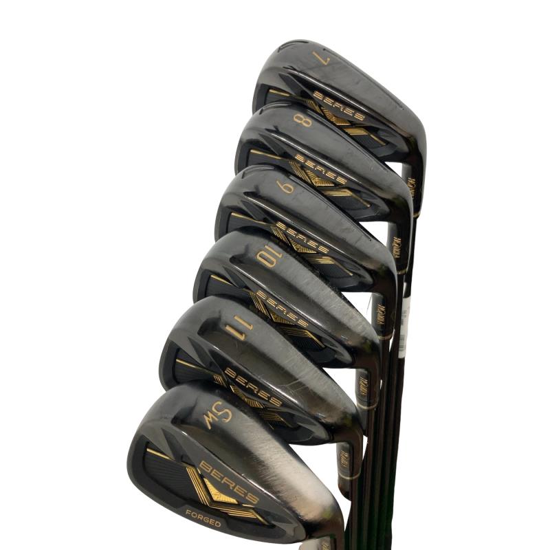 【中古】 本間ゴルフ BERES BLACK 8S アイアンセット IR ARMRQ MX BLACK(IR) (フレックスR) メンズ 男性用 右利き 右用 Cランク ゴルフクラブ|ゴルフパートナー 中古クラブ店