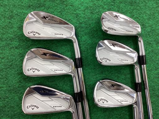【中古】 キャロウェイ X FORGED STAR 6S アイアン仕掛ける IR 完全無欠特注立て坑 (フレックスS) メンズ 成人男性用 右利き 右用 C序列付ける ゴルフ野球クラブ