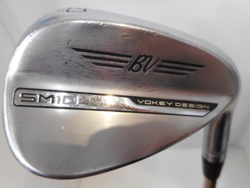【中古】 タイトリスト VOKEY SPIN MILLED SM10 ツアークロム 50°/08°F ウェッジ WG BV 105 (フレックスその他) メンズ 男性用 右利き 右用 Cランク ゴルフクラブ