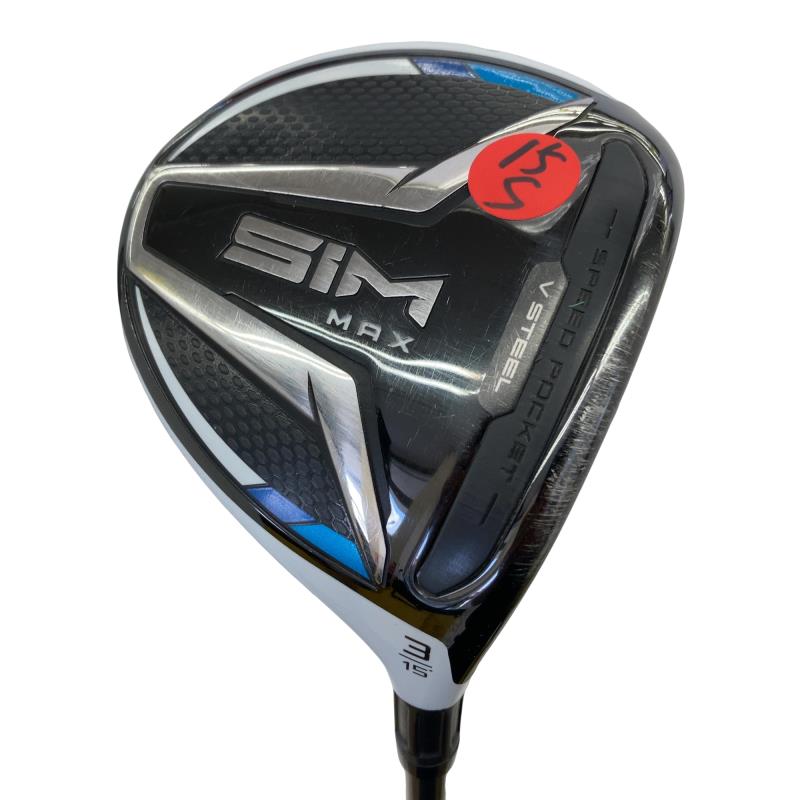 【中古】 テーラーメイド SIM MAX 3W フェアウェイウッド FW TENSEI BLUE TM50(FW) (フレックスS) メンズ 男性用 右利き 右用 Cランク ゴルフクラブ