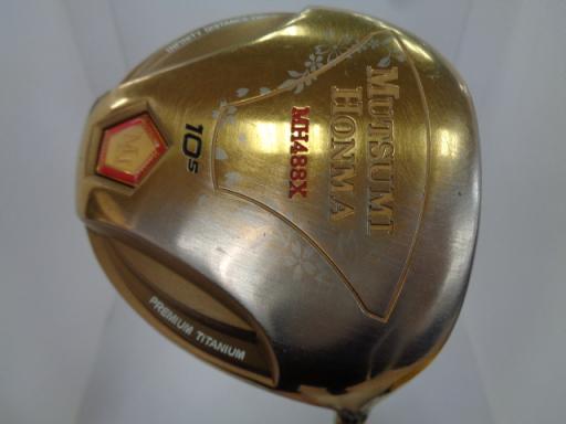 【中古】 特価製造業者 MUTSUMI HONMA MH488X 10.5° １番ウッド DR 一風変わった炭素 (フレックスR) メンズ 成人男性用 右利き 右用 C位置づける ゴルフ野球クラブ