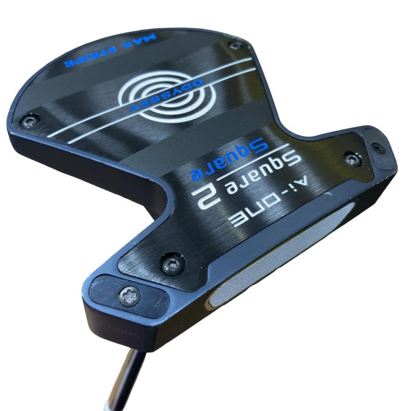 【中古】 オデッセイ Ai-ONE SQUARE 2 SQUARE MAX STRIPE 34in パター PT STROKE LAB 90 スチール写真 (フレックス余分の物) メンズ 成人男性用 右利き 右用 C価値づける ゴルフ野球クラブ