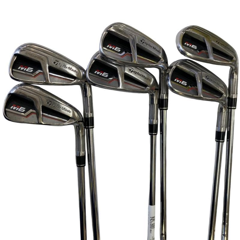 【中古】 テーラーメイド M6 6S アイアンセット IR RE-AX 85 STEEL (フレックスS) メンズ 男性用 右利き 右用 Cランク ゴルフクラブ