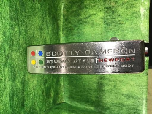 【中古】 タイトリスト SCOTTY CAMERON STUDIO STYLE NEWPORT 330G 35in パター PT スチール写真 (フレックス余分の物) メンズ 成人男性用 右利き 右用 C序列付ける ゴルフ野球クラブ