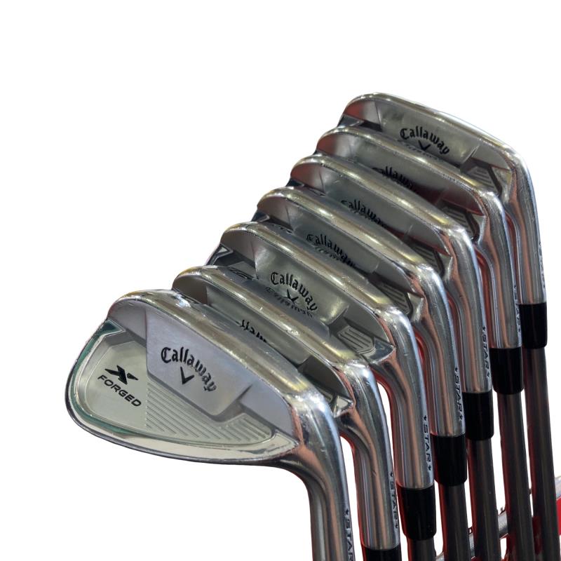 【中古】 キャロウェイ X FORGED STAR(2021) 7S アイアンセット IR Fujikura MC 80 for CW (フレックスS) メンズ 男性用 右利き 右用 Dランク ゴルフクラブ|ゴルフパートナー 中古クラブ店