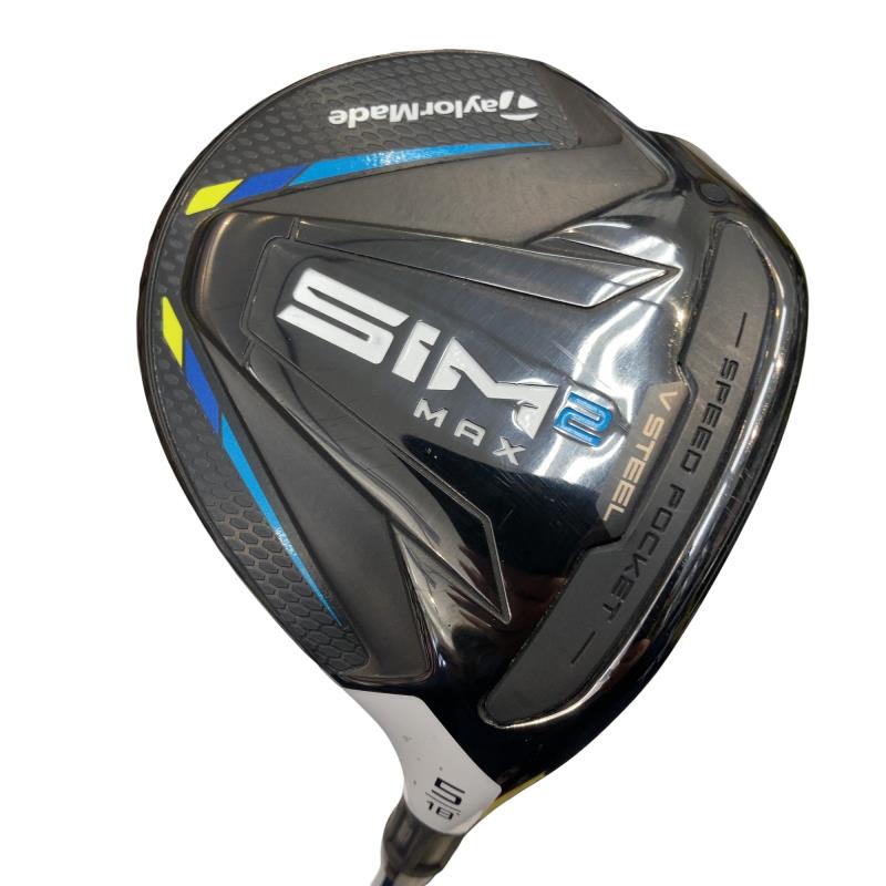 【中古】 テーラーメイド SIM2 MAX 5W フェアウェイウッド FW TENSEI BLUE TM50(SIM2 FW) (フレックスSR) メンズ 男性用 右利き 右用 Cランク ゴルフクラブ