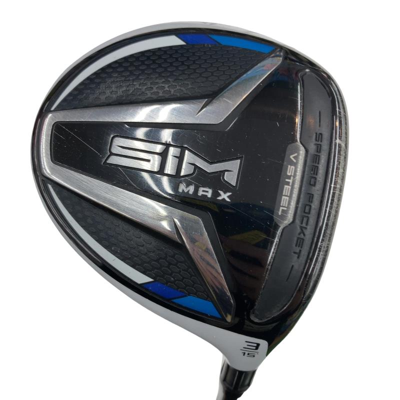 【中古】 テーラーメイド SIM MAX 3W フェアウェイウッド FW TENSEI BLUE TM50(FW) (フレックスR) メンズ 男性用 右利き 右用 Cランク ゴルフクラブ