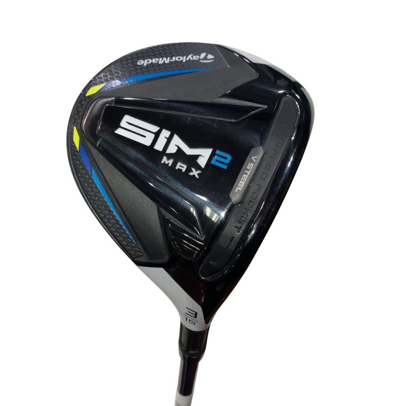 【中古】 テーラーメイド SIM2 MAX 3W フェアウェイウッド FW TENSEI BLUE TM50(SIM2 FW) (フレックスR) メンズ 男性用 右利き 右用 Cランク ゴルフクラブ