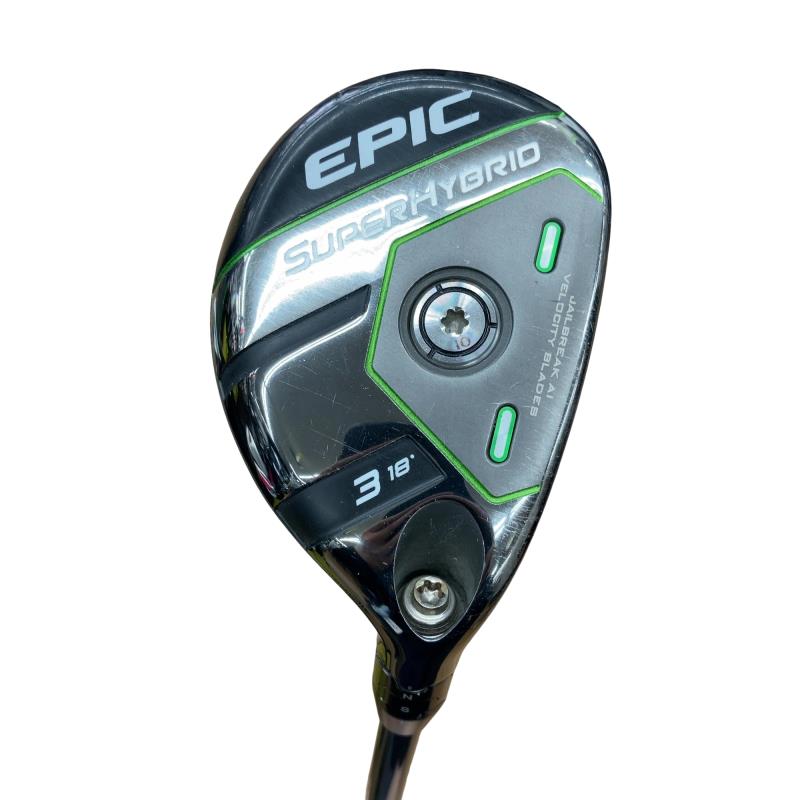 【中古】 キャロウェイ EPIC SUPER HYBRID U3 ユーティリティ UT 純正特注シャフト (フレックスS) メンズ 男性用 右利き 右用 Cランク ゴルフクラブ|ゴルフパートナー 中古クラブ店