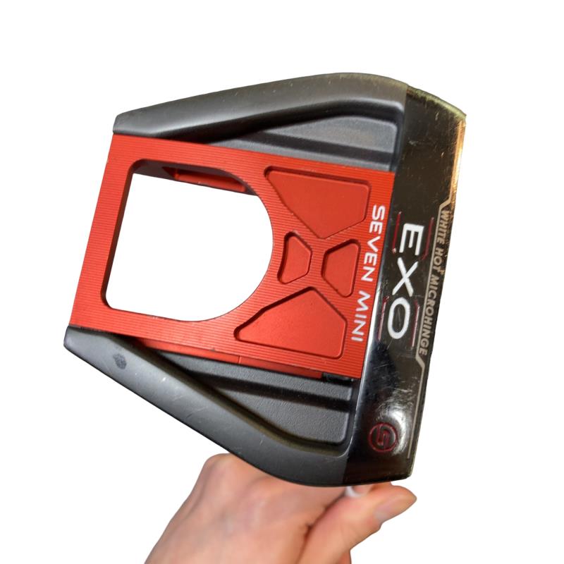 【中古】 オデッセイ EXO SEVEN MINI RED 34インチ パター PT STROKE LAB (フレックスその他) メンズ 男性用 右利き 右用 Cランク ゴルフクラブ
