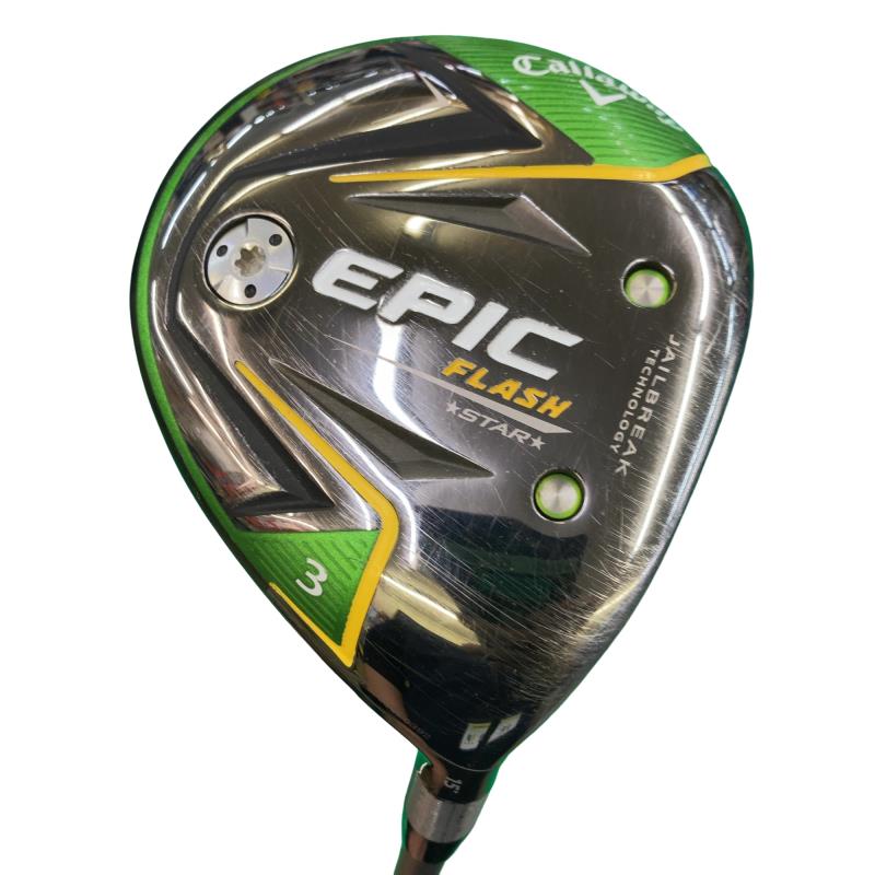 【中古】 キャロウェイ EPIC FLASH STAR 3W フェアウェイウッド FW Speeder EVOLUTION for CW(フェアウェイ) (フレックスSR) メンズ 男性用 右利き 右用 Cランク ゴルフクラブ