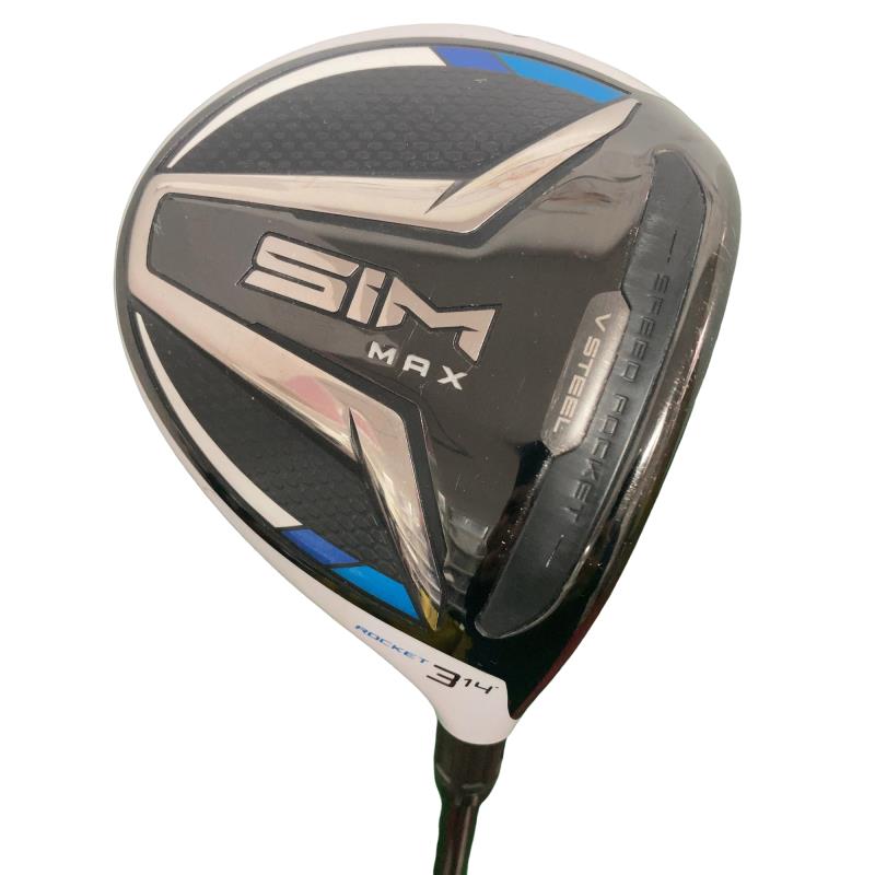 【中古】 テーラーメイド SIM MAX ROCKET 3W USA フェアウェイウッド FW VENTUS BLUE 6(TM) (フレックスS) メンズ 男性用 右利き 右用 Cランク ゴルフクラブ