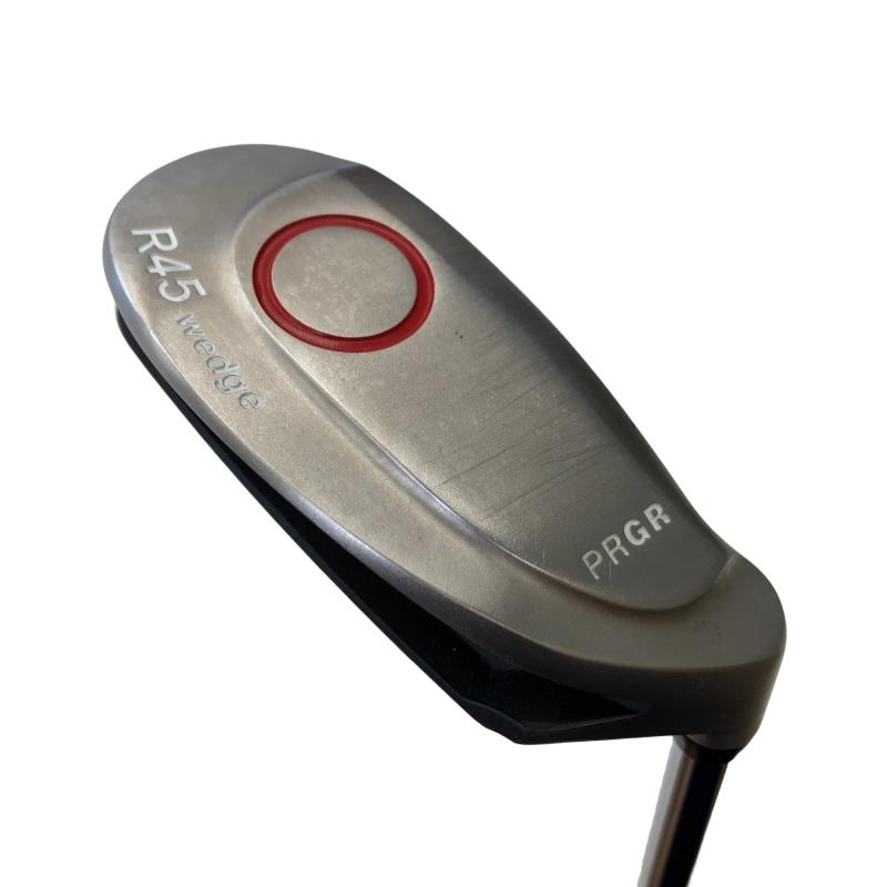 【中古】 労働者階級歯車 R45 wedge(メッキ入眼) ホワイトグリップ 34in ウェッジ WG スチール写真 (フレックス余分の物) メンズ 成人男性用 右利き 右用 C価値づける ゴルフ野球クラブ