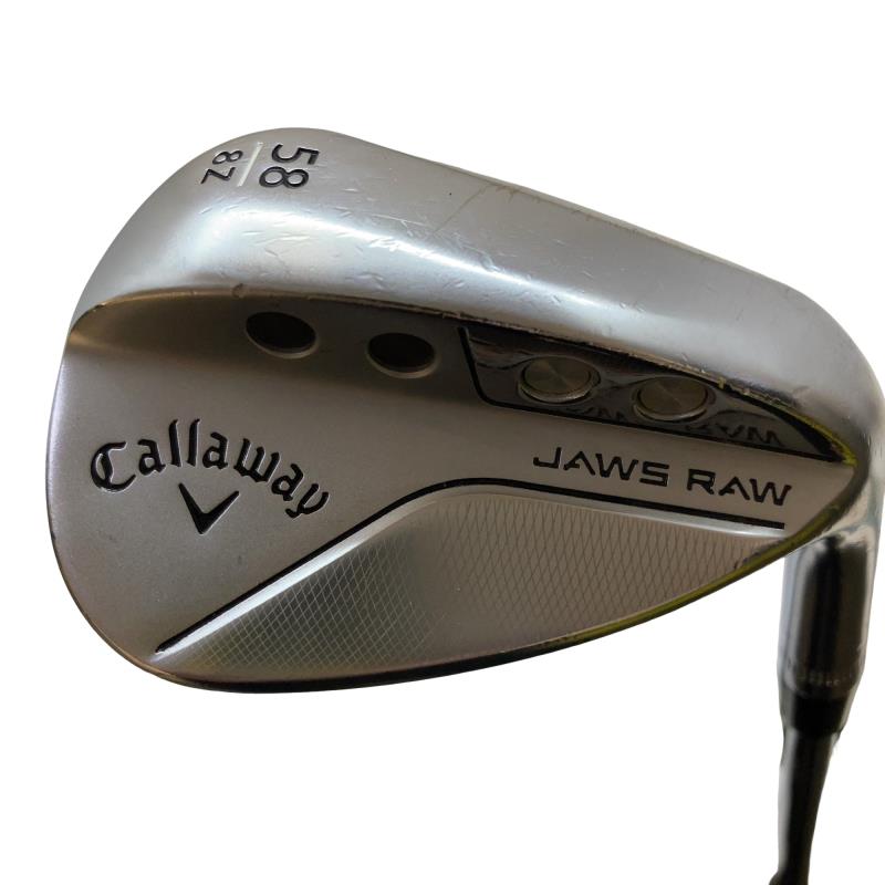 【中古】 キャロウェイ JAWS RAW Crメッキ 58°/08°Z ウェッジ WG Dynamic Gold (フレックスS) メンズ 成人男性用 右利き 右用 C価値づける ゴルフ野球クラブ