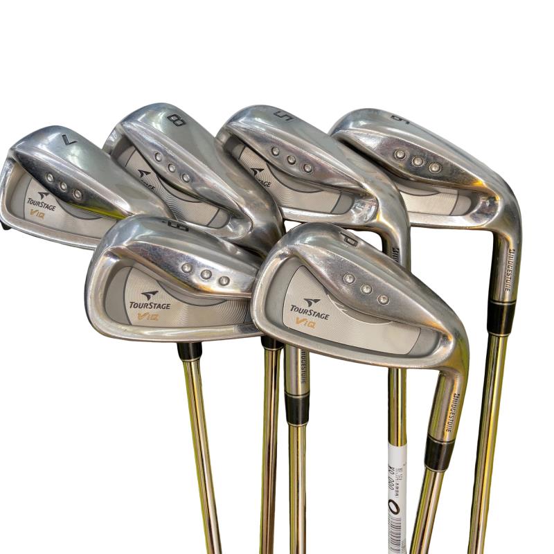 【中古】 ブリヂストン TOURSTAGE ViQ(2006)  8S アイアン仕掛ける IR NS PRO 900GH ウェイトフロー (フレックスS) メンズ 成人男性用 右利き 右用 C序列付ける ゴルフ野球クラブ
