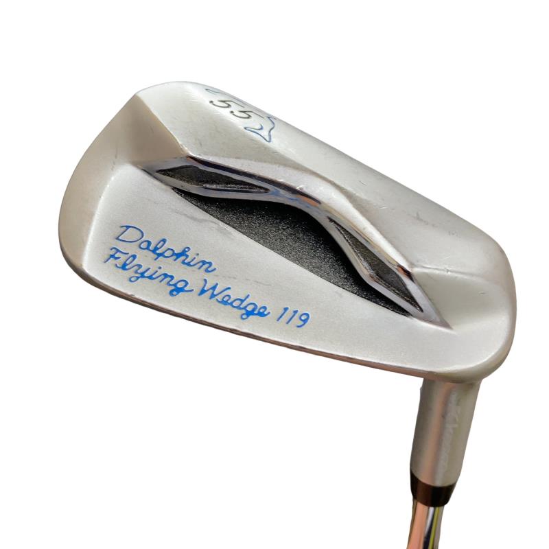 【中古】 キャスコ Dolphin Flying Wedge DFW-119 55° 34in(ジャンボグリップ) ウェッジ WG Dolphin 一風変わったスチール写真 (フレックス余分の物) メンズ 成人男性用 右利き 右用 C序列付ける ゴルフ野球クラブ
