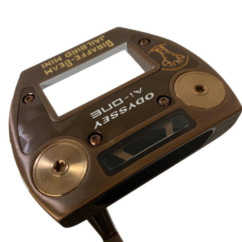 【中古】 オデッセイ Ai-ONE GIRAFFE-BEAM JAILBIRD MINI 34in パター PT STROKE LAB 90 スチール写真 (フレックス余分の物) メンズ 成人男性用 右利き 右用 B位置づける ゴルフ野球クラブ