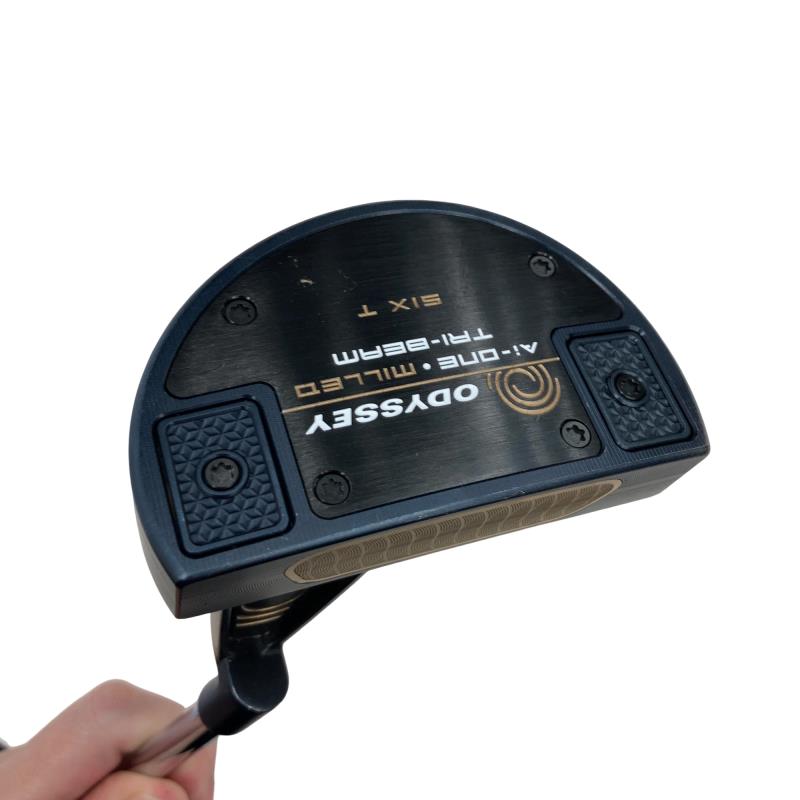 【中古】 オデッセイ Ai-ONE・MILLED TRI-BEAM SIX T(カスタム) パター PT 純正特注シャフト (フレックスその他) メンズ 男性用 右利き 右用 Cランク ゴルフクラブ｜ゴルフパートナー 中古クラブ店