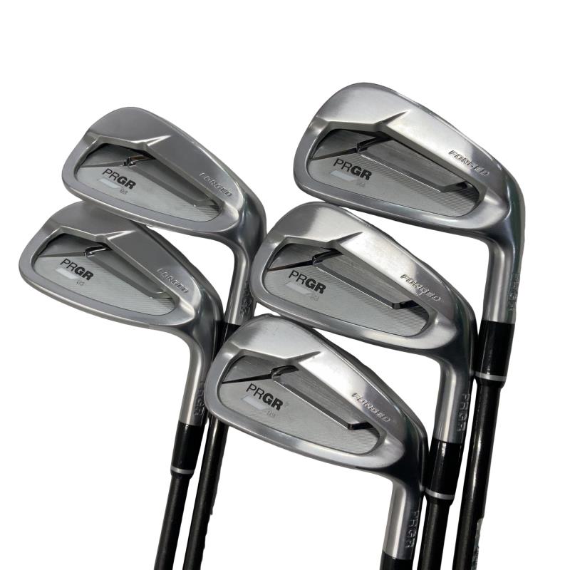 【中古】 プロギア PRGR 03 5S アイアンセット IR Diamana FOR PRGR(2022 IR) (フレックスR) メンズ 男性用 右利き 右用 Cランク ゴルフクラブ
