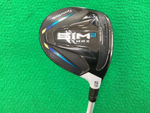 【中古】 テーラーメイド SIM2 MAX 5W フェアウェイウッド FW Speeder 661 EVOLUTION VII (フレックスS) メンズ 男性用 右利き 右用 Cランク ゴルフクラブ