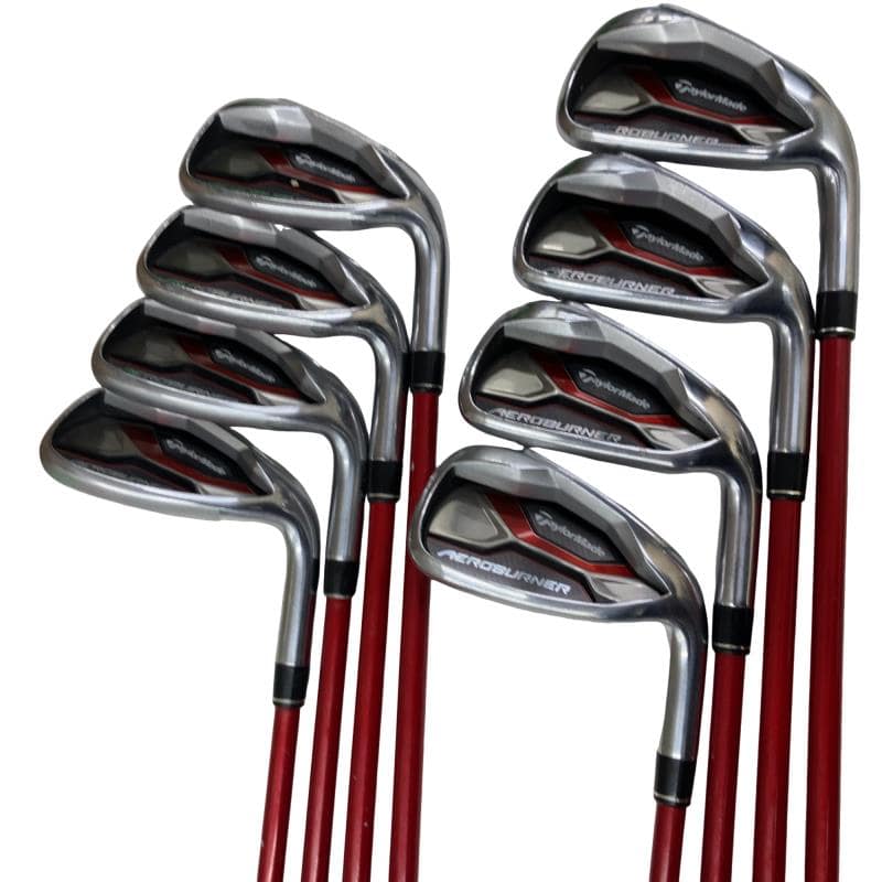 【中古】 テーラーメイド AERO BURNER 8S アイアンセット IR TM7-415 (フレックスS) メンズ 男性用 右利き 右用 Cランク ゴルフクラブ