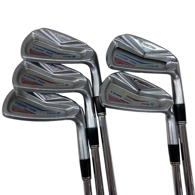 【中古】 ブリヂストン TOURSTAGE X-BLADE 705 TYPE S 6S アイアンセット IR Dynamic Gold (フレックスS) メンズ 男性用 右利き 右用 Cランク ゴルフクラブ