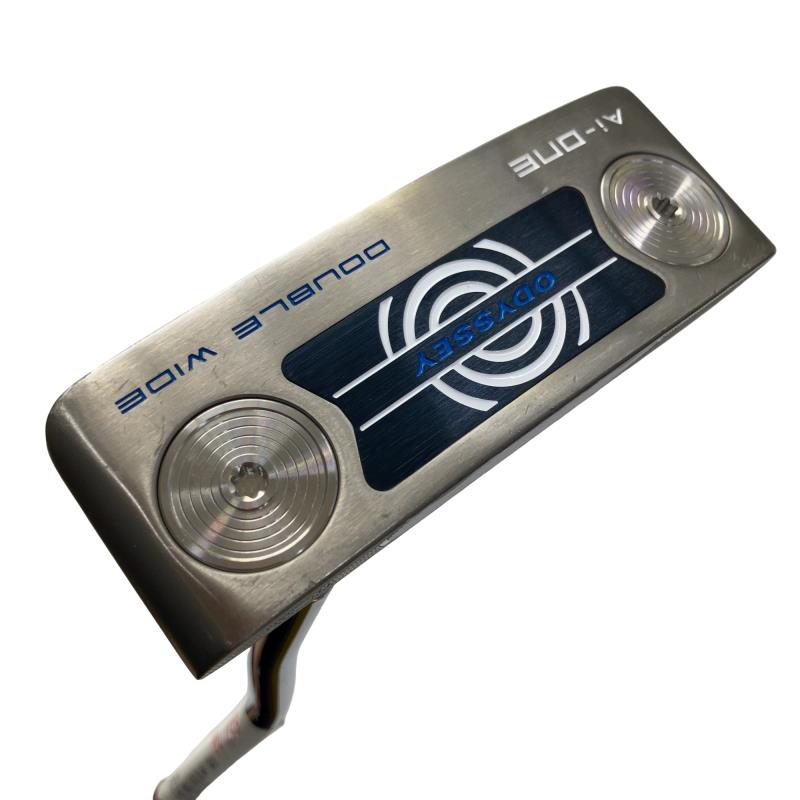 【中古】 オデッセイ Ai-ONE DOUBLE WIDE DB しろがね色 34in パター PT STROKE LAB 90 スチール写真 (フレックス余分の物) メンズ 成人男性用 右利き 右用 C位置づける ゴルフ野球クラブ