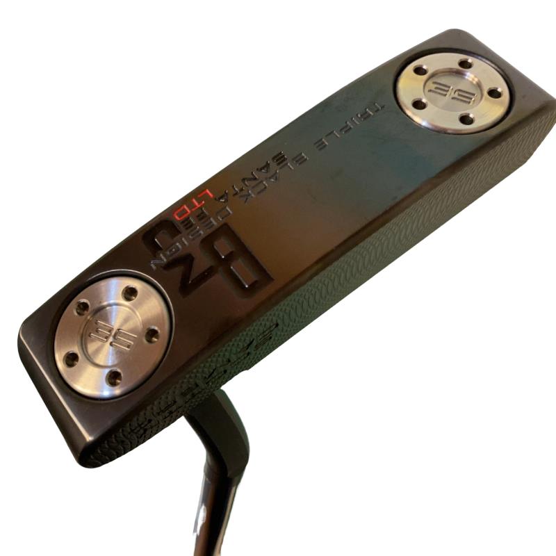 【中古】 タイトリスト SCOTTY CAMERON B3 TRIPLE BLACK DESIGN LTD SANTA FE 34in パター PT スチール写真 (フレックス余分の物) メンズ 成人男性用 右利き 右用 C序列付ける ゴルフ野球クラブ