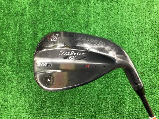 【中古】 タイトリスト VOKEY SPIN MILLED SM6 スティールグレー 58°/12°K ウェッジ WG NS PRO 950GH (フレックスS) メンズ 男性用 右利き 右用 Cランク ゴルフクラブ