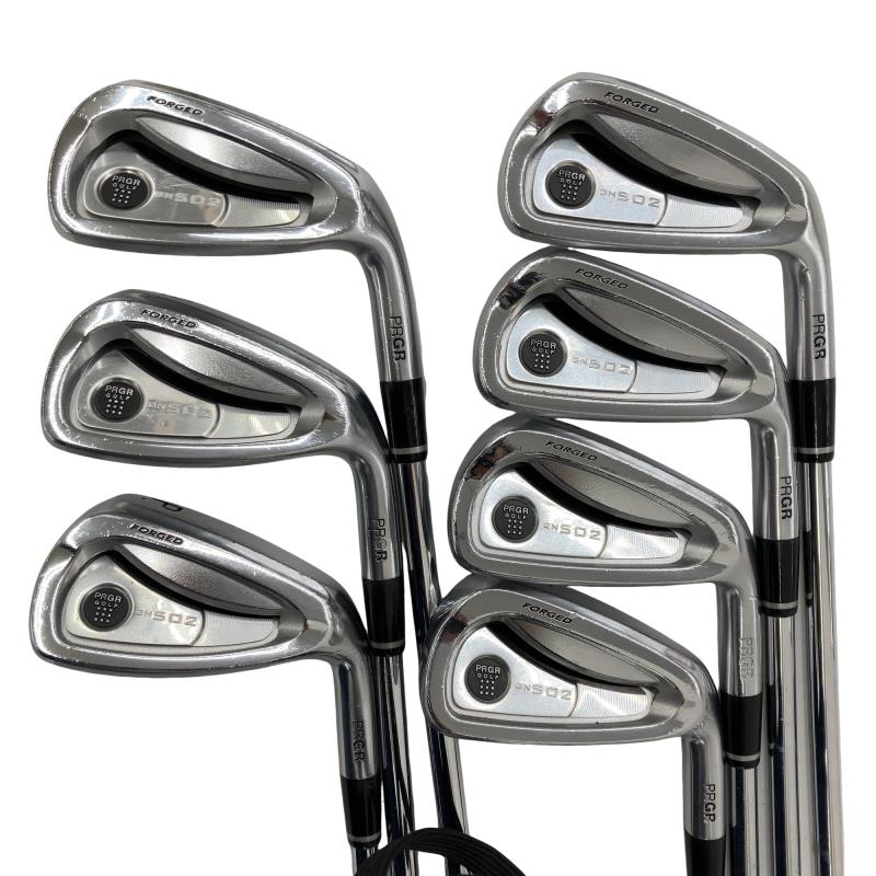 【中古】 プロギア GN 502銀 FORGED 8S アイアンセット IR Dynamic Gold (フレックスS) メンズ 男性用 右利き 右用 Cランク ゴルフクラブ