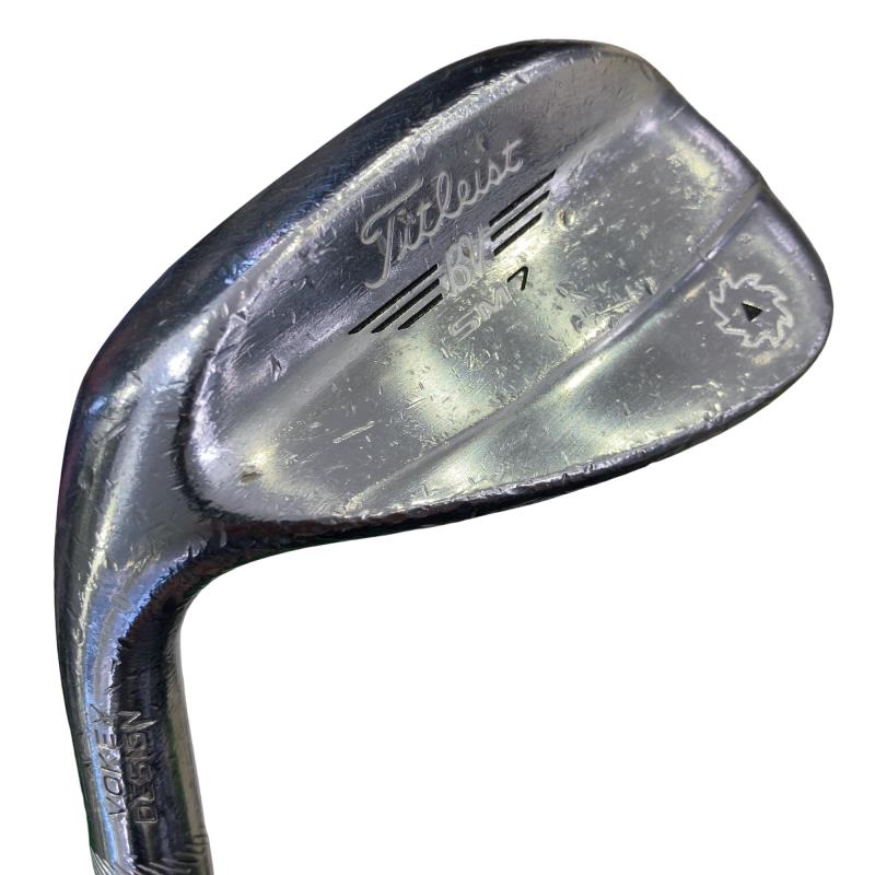 【中古】 タイトリスト VOKEY SPIN MILLED SM7 ツアークロム 52&deg;/12&deg;F レフティ ウェッジ WG NS PRO 950GH (フレックスS) メンズ 男性用 左利き レフティ 左用 Cランク ゴルフクラブ｜ゴルフパートナー 中古クラブ店