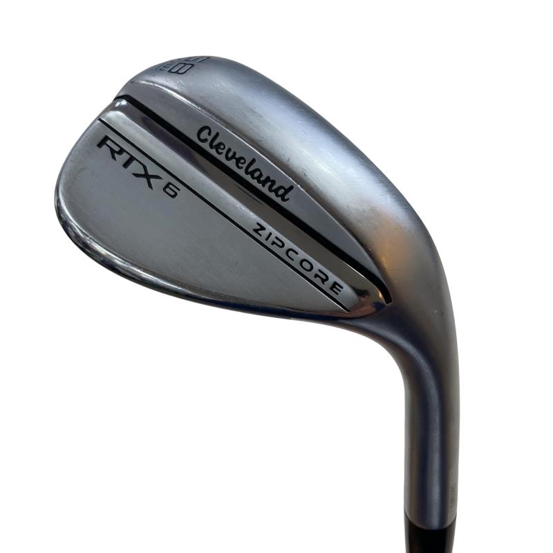 【中古】 クリーブランド Cleveland RTX-6 ZIPCORE ツアーサテン 58°/06° LOW ウェッジ WG 純正特注シャフト (フレックスX) メンズ 男性用 右利き 右用 Cランク ゴルフクラブ