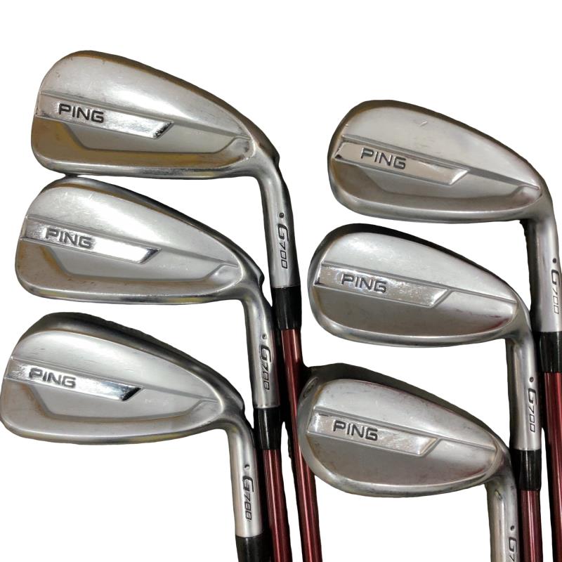 【中古】 ピン G700 7S アイアンセット IR PING FUBUKI (フレックスR) メンズ 男性用 右利き 右用 Cランク ゴルフクラブ