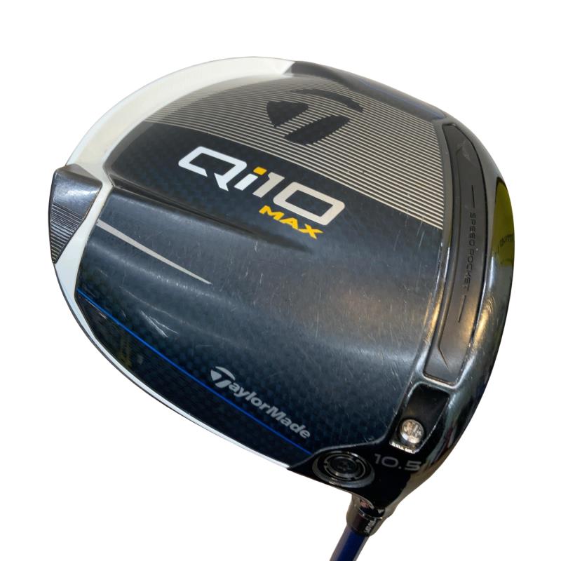 【中古】 テーラーメイド Qi10 MAX LITE 10.5° ドライバー DR SPEEDER NX BLUE for TM (フレックスR) メンズ 男性用 右利き 右用 Cランク ゴルフクラブ