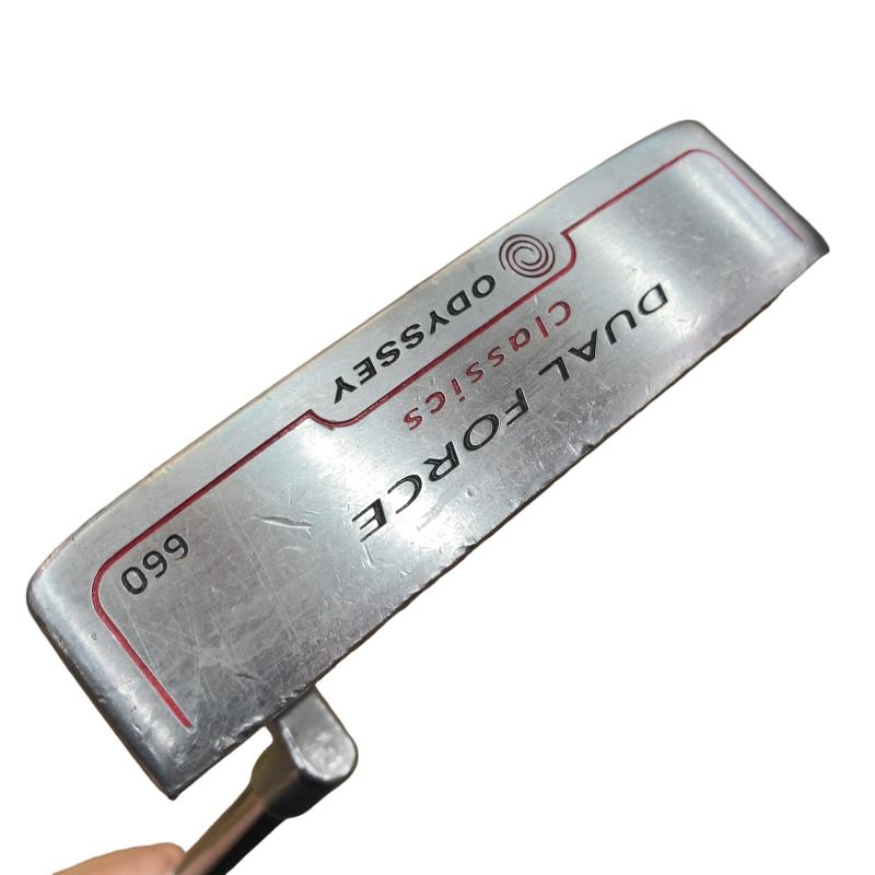 【中古】 オデッセイ DUAL FORCE Classics 660 34in パター PT スチール写真 (フレックス余分の物) メンズ 成人男性用 右利き 右用 C位置づける ゴルフ野球クラブ