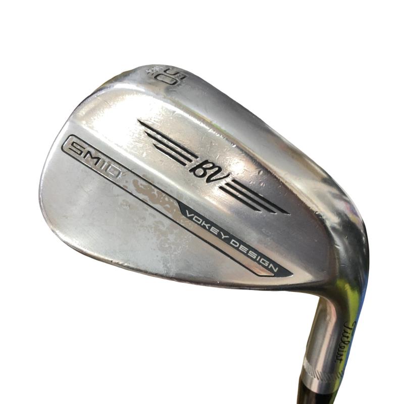 【中古】 タイトリスト VOKEY SPIN MILLED SM10 ツアークロム 50°/08°F ウェッジ WG Dynamic Gold (フレックスS) メンズ 男性用 右利き 右用 Cランク ゴルフクラブ