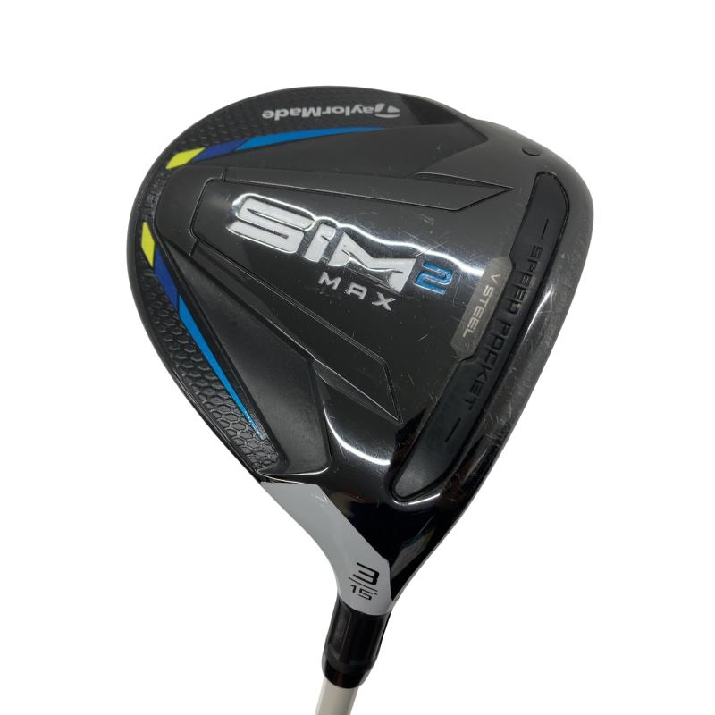 【中古】 テーラーメイド SIM2 MAX 3W フェアウェイウッド FW Tour AD HD-6 (フレックスS) メンズ 男性用 右利き 右用 Cランク ゴルフクラブ
