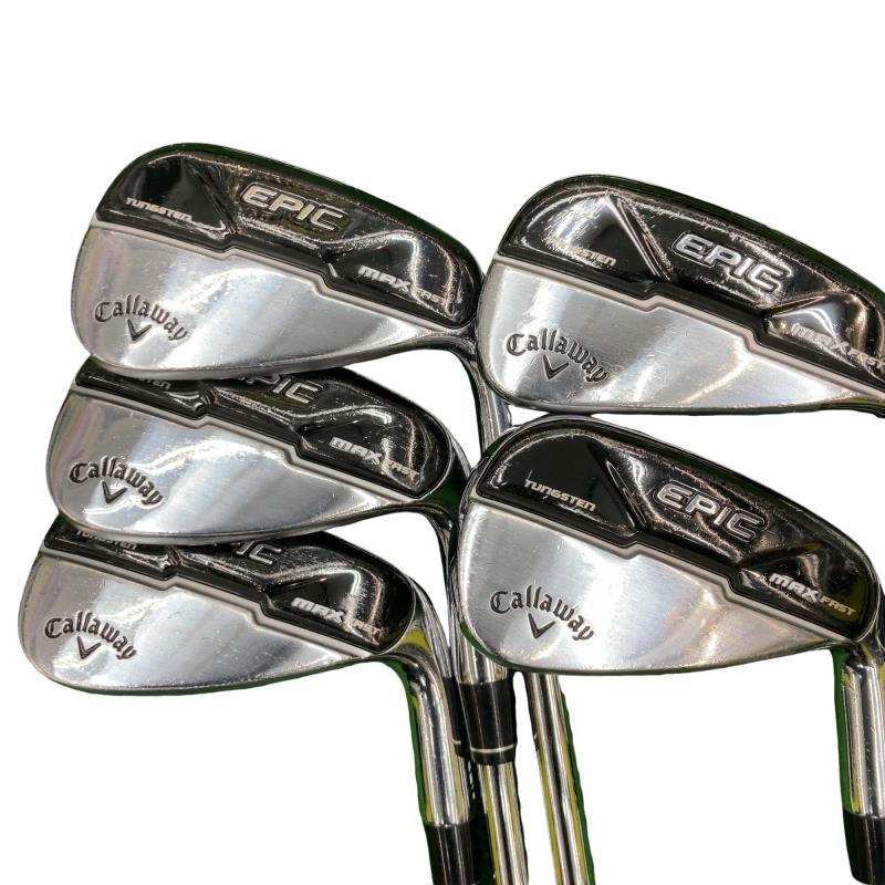 【中古】 キャロウェイ EPIC MAX FAST 5S アイアン書き割り IR NS PRO ZELOS 7 (フレックスS) メンズ 成人男性用 右利き 右用 C序列付ける ゴルフ野球クラブ