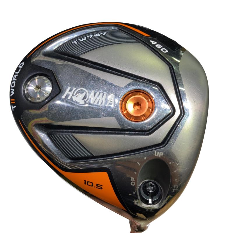 【中古】 本間ゴルフ TOUR WORLD TW747 460 10.5° １番ウッド DR 純然たる特注矢がら (フレックスSR) メンズ 成人男性用 右利き 右用 C位置づける ゴルフ野球クラブ