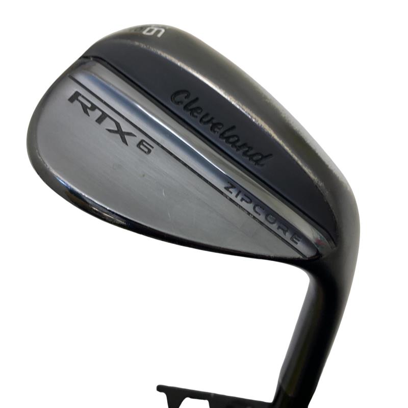 【中古】 クリーブランド Cleveland RTX-6 ZIPCORE ブラックサテン 56°/10° MID ウェッジ WG リシャフト (フレックスその他) メンズ 男性用 右利き 右用 Dランク ゴルフクラブ