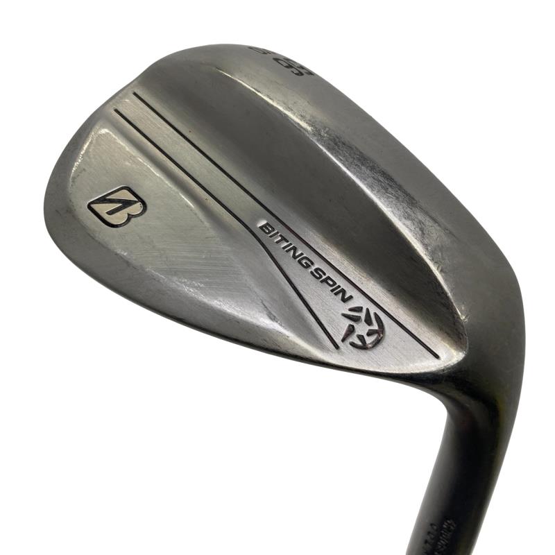 【中古】 ブリヂストン BRIDGESTONE BITING SPIN ノーメッキ 56°/10°A ウェッジ WG 純正特注シャフト (フレックスS) メンズ 男性用 右利き 右用 Cランク ゴルフクラブ